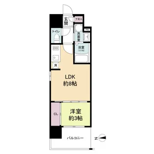 LiveCasa鶴見町【6階】の間取り