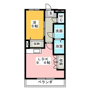ピュアクリスタル【2階】の間取り