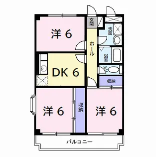 千葉県茂原市東郷【マンション】の間取り