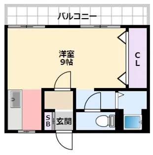 アビキマンション【5階】の間取り
