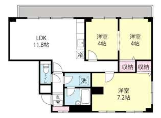植月ビル【2階】の間取り