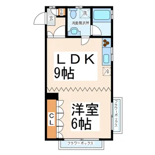 ウプサラヴィレッヂ【3階】の間取り