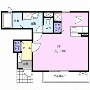 ヴォヤージュ【1階】の間取り