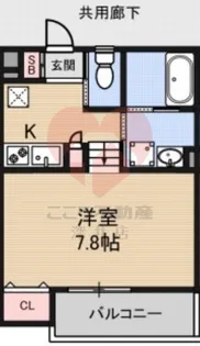 Luxe浜寺A棟【1階】の間取り