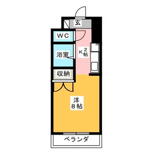 ドエル植田西【4階】の間取り