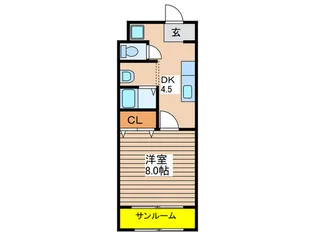 福島ハイツ【4階】の間取り