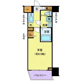 クレヴィスタ北綾瀬【6階】の間取り