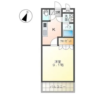 ベルローズ【3階】の間取り