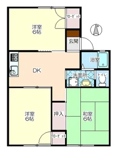 セジュール岡本【2階】の間取り