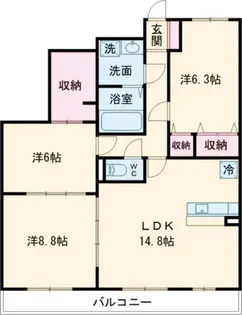 フォルテ【9階】の間取り
