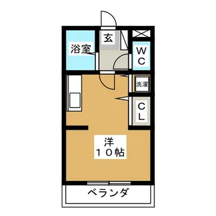 鈴蘭荘2号棟【1階】の間取り