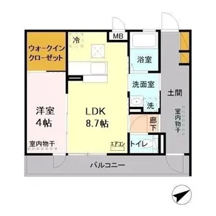 フォアールII【1階】の間取り