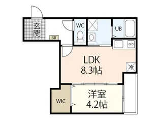 サニーガーデン廿日市【3階】の間取り