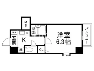 ベラジオ四条堀川【7階】の間取り