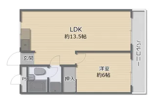源ハイツ【2階】の間取り