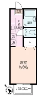 プチ・スタジオ湘南【1階】の間取り