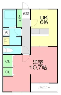 神奈川県秦野市今泉台3【アパート】の間取り
