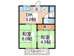 シャトーロアール【2階】の間取り