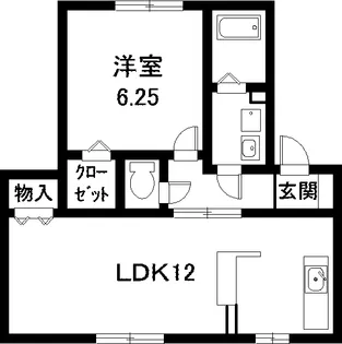 コゥジィーコート【1階】の間取り