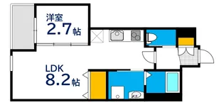 月光西川口町 弐番館【2階】の間取り