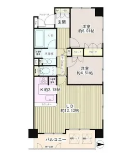 クラッサ調布【3階】の間取り