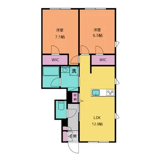 ファーム武蔵野境南【1階】の間取り