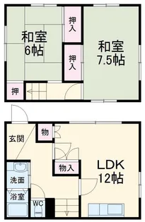 千葉県市川市鬼高3【一戸建】の間取り