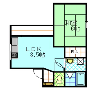 Aビル【3階】の間取り