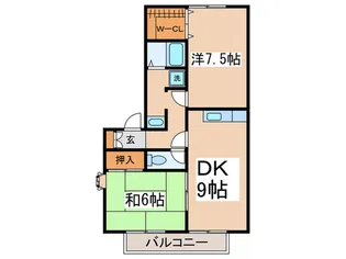 フレマリ-ル桜ヶ丘B【2階】の間取り