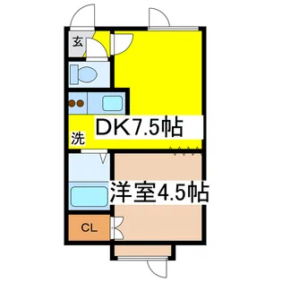 ドエルコンフォート【1階】の間取り