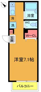 カルミア一之江【1階】の間取り