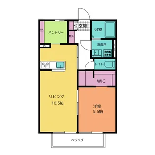シャルム明治 A棟【1階】の間取り