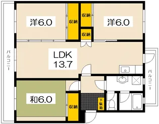 K´s B KAIROEN C棟【1階】の間取り