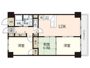 グリーンコート井口【2階】の間取り