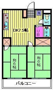 錦生コーポ【2階】の間取り