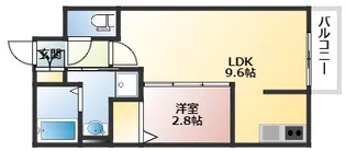 月光南観音 壱番館【2階】の間取り