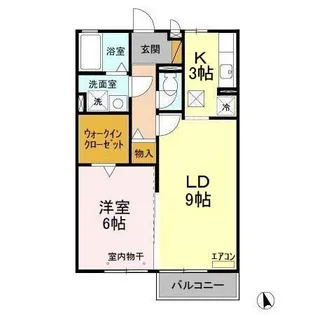 リヴェールAOKI【2階】の間取り