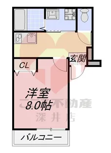 フジパレス浜寺諏訪森東II番館【2階】の間取り