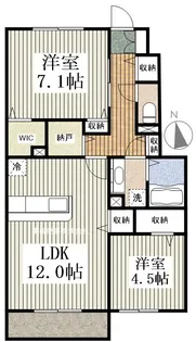 東京都板橋区東新町2【アパート】の間取り