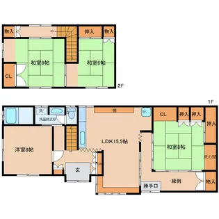 宮城県仙台市青葉区小松島4【一戸建】の間取り
