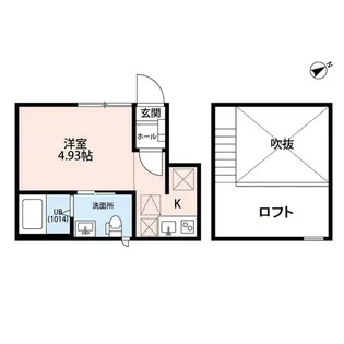 東京都立川市錦町4【アパート】の間取り