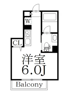 東京都中野区中野6【アパート】の間取り