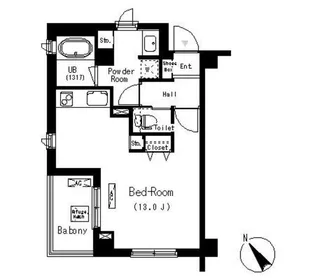 パークキューブ学芸大学【3階】の間取り