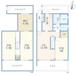 GRACE COURT【1階】の間取り