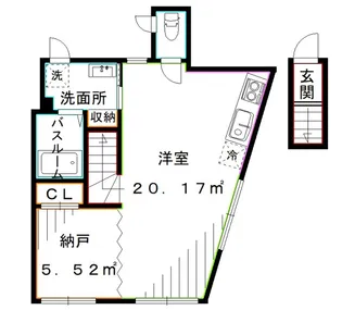 東京都中野区弥生町5【アパート】の間取り