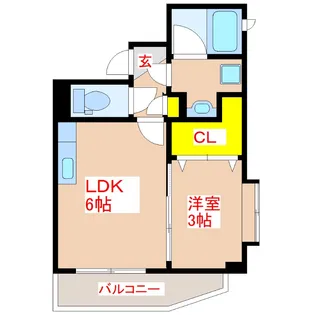 ツインコート・タワー南館【3階】の間取り