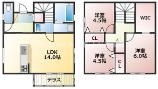 熊本県熊本市中央区帯山5【一戸建】の間取り