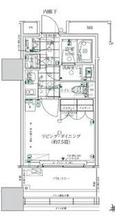 ローレルタワー ルネ浜松町【5階】の間取り