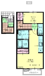 アウル桜町 A【2階】の間取り