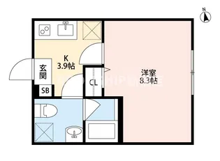 東京都江戸川区東小松川3【アパート】の間取り